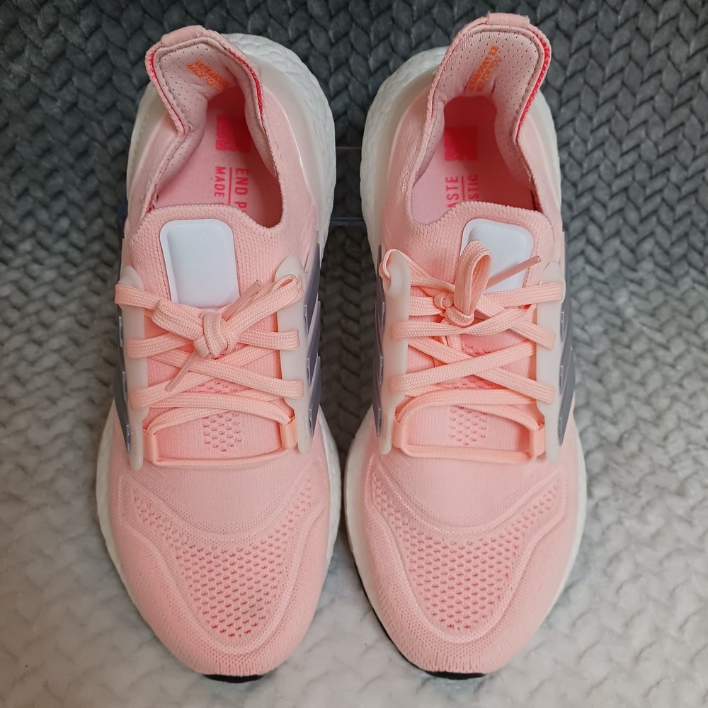Adidas UltraBoost 22 Clear Orange Women's Walking Running Sneakers Shoes Size 7 - Picture 5 of 14
